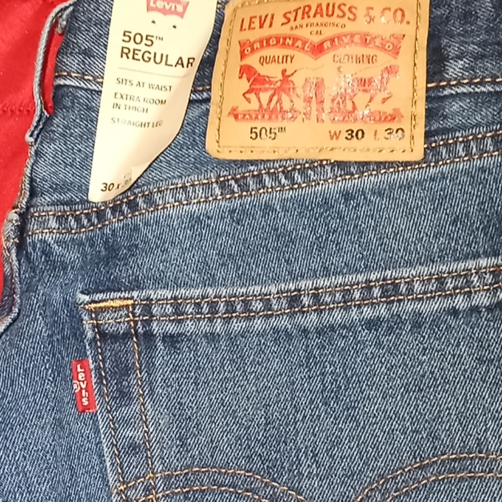Levi's 505 Regular straight leg jeans